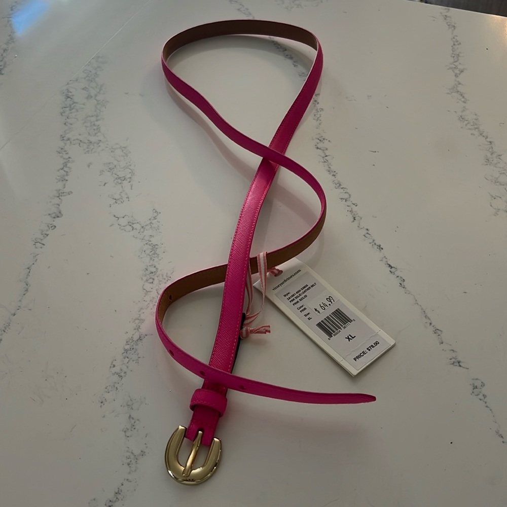 Pink XL vineyard vines belt NWT